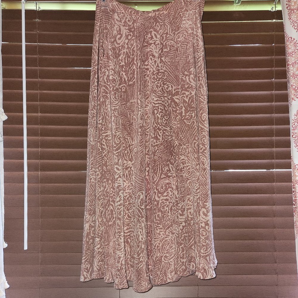 Linda Allard for Ellen Tracy silk skirt